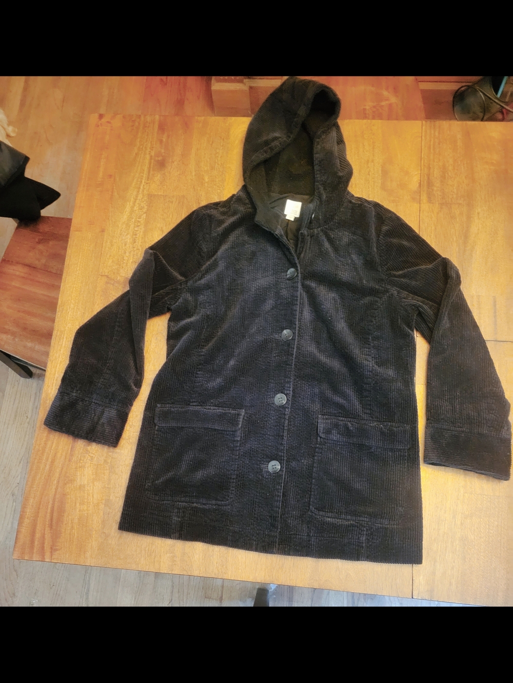 J. Jill Black Corduroy Coat